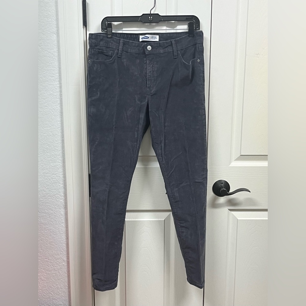 Old Navy Graphite Rockstar Super Skinny Cords